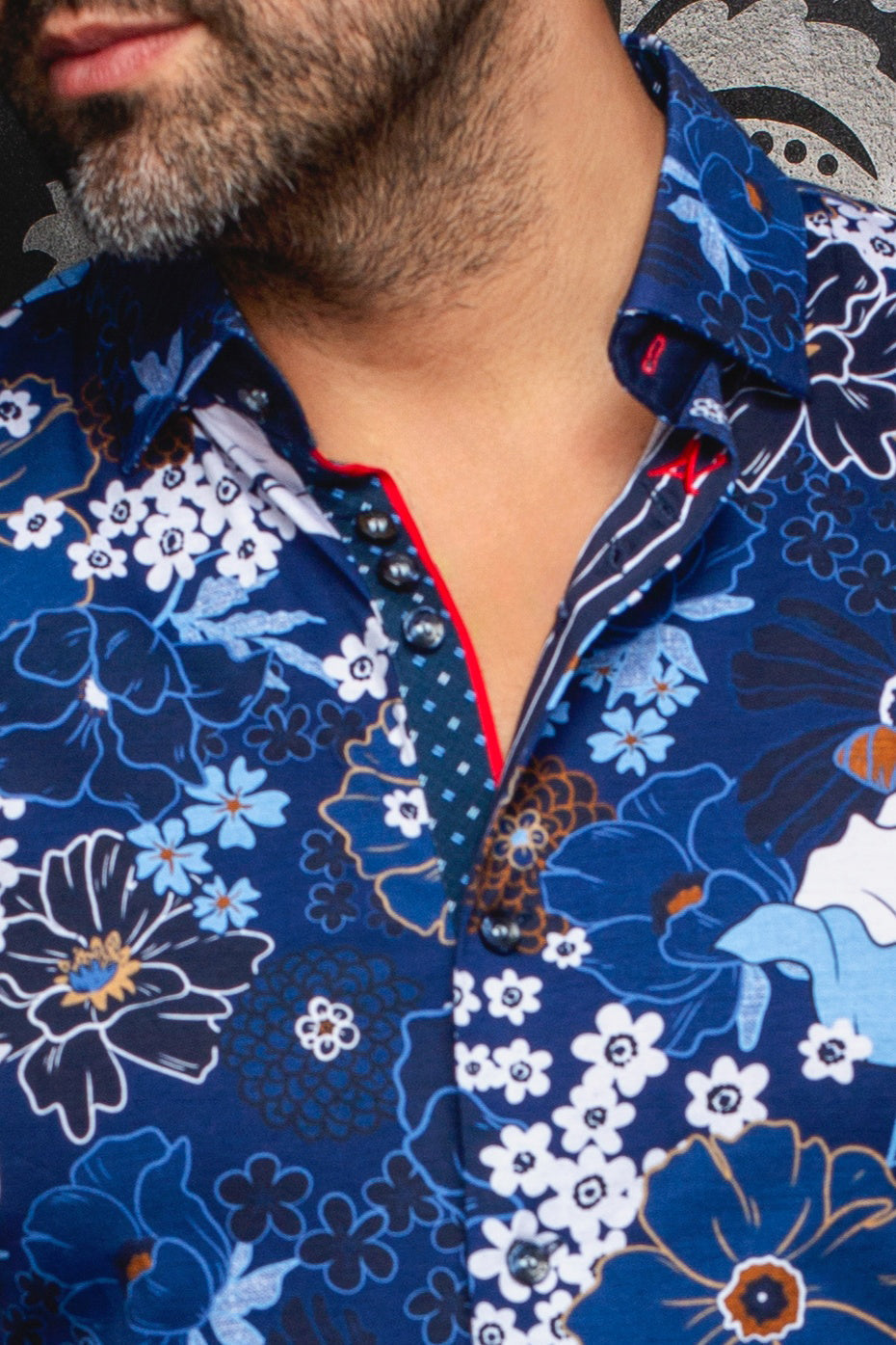 Chemise manches longues en Knit pour homme par Au Noir | AMBROSIA Marine | Boutique Vvög, inventaire complet de la marque Au Noir