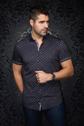 Chemise manches courtes en Knit pour homme par Au Noir | APOLLO(SS) Noir | Boutique Vvög, inventaire complet de la marque Au Noir