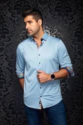 Chemise manches longues en Knit extensible pour homme par Au Noir | ARID Récif | Boutique Vvög, inventaire complet de la marque Au Noir