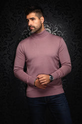 Chandail col roulé en laine mérino pour homme par Au Noir | ARKANES Bois De Rose | Boutique Vvög, inventaire complet de la marque Au Noir