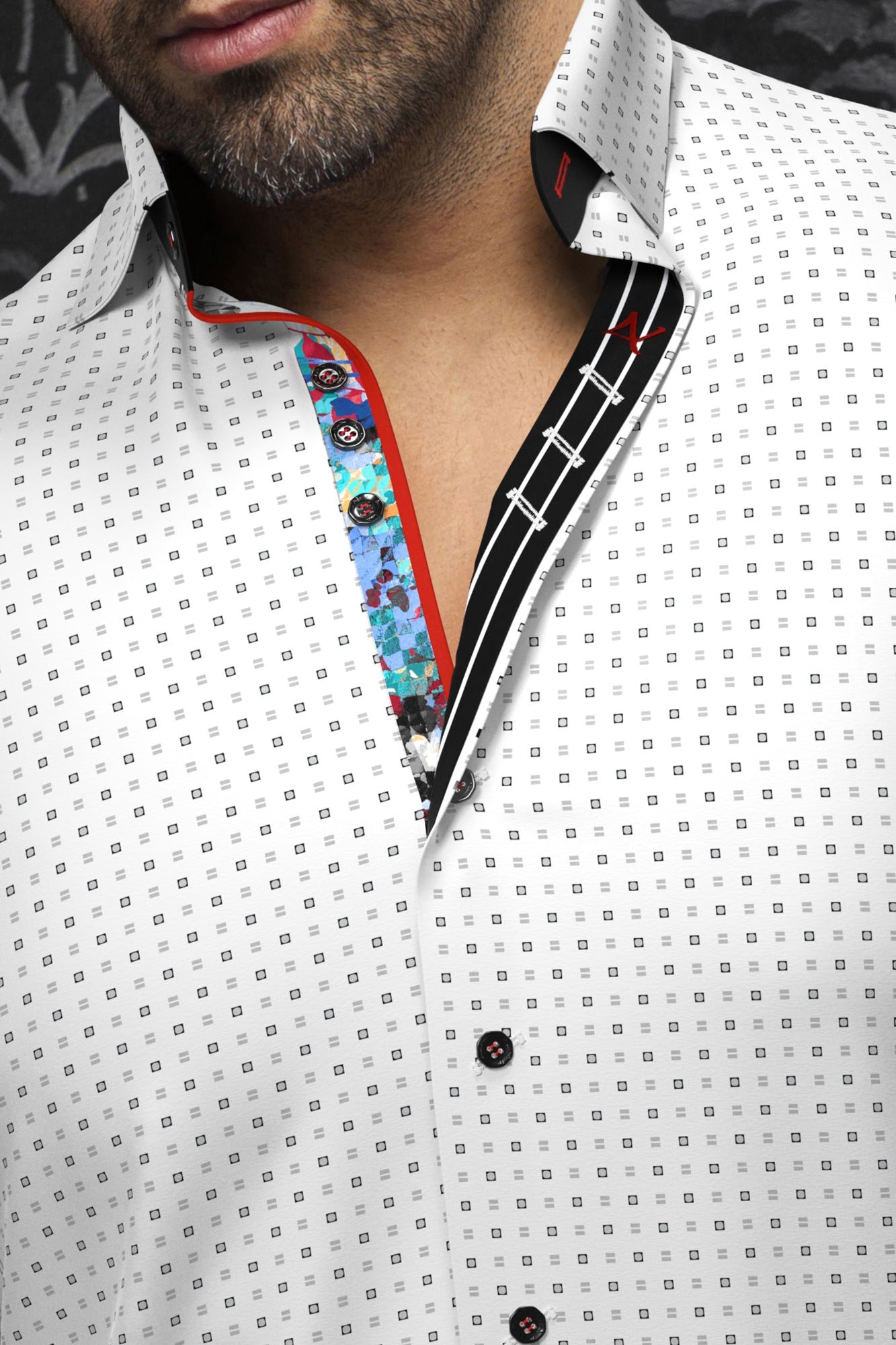 Chemise manches longues pour homme par Au Noir | ARLO Blanc | Boutique Vvög, inventaire complet de la marque Au Noir