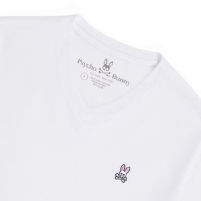 T-Shirt pour homme par Psycho Bunny | Classic B6U100ARPC Blanc | Boutique Vvög, vêtements mode pour homme et femme