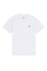 T-Shirt pour homme par Psycho Bunny | Classic B6U100ARPC Blanc | Boutique Vvög, vêtements mode pour homme et femme