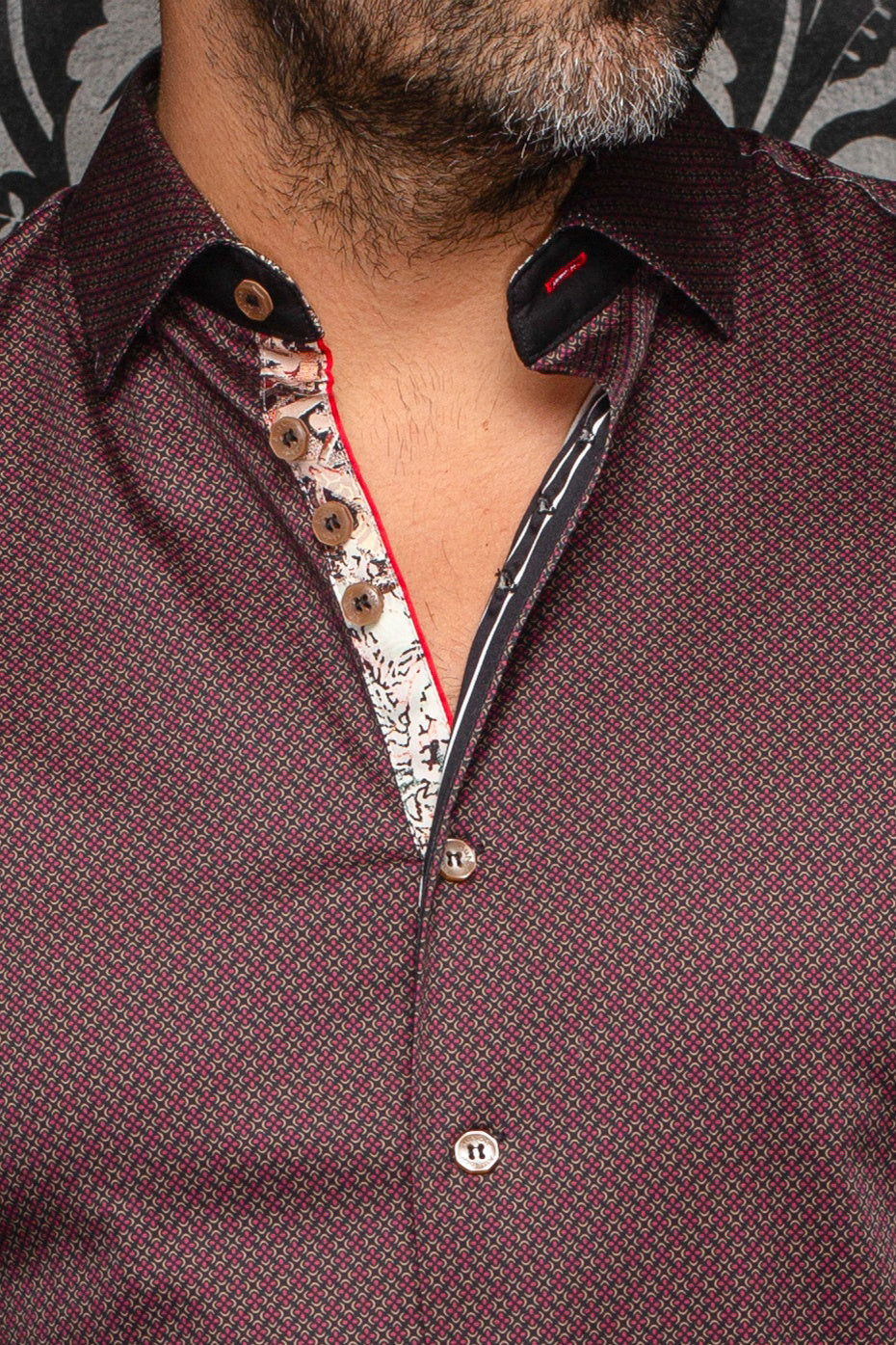 Chemise manches longues pour homme par Au Noir | BANGALORE Cabernet Tabac | Boutique Vvög, inventaire complet de la marque Au Noir