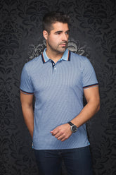 Polo pour homme par Au Noir | BENZ Bleu Clair | Boutique Vvög, inventaire complet de la marque Au Noir