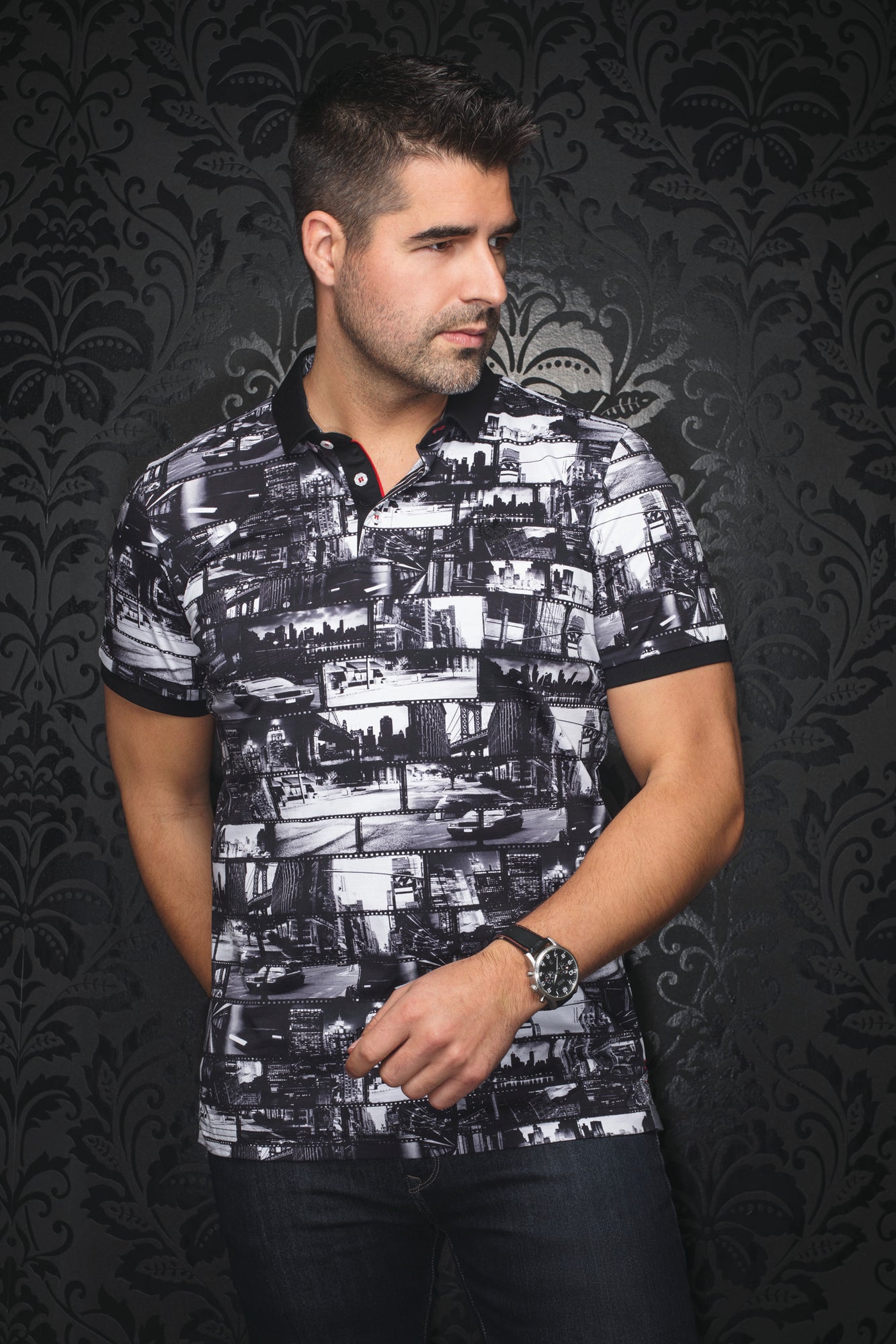 Polo pour homme par Au Noir | BROADWAY Noir | Boutique Vvög, inventaire complet de la marque Au Noir