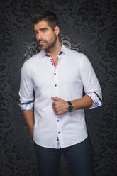 Chemise manches longues en Knit pour homme par Au Noir | CAPAZZA Blanc | Boutique Vvög, inventaire complet de la marque Au Noir