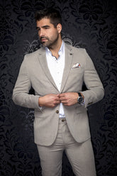 Veston pour homme par Au Noir | CASSEL Beige | Boutique Vvög, inventaire complet de la marque Au Noir