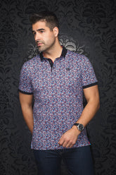Polo pour homme par Au Noir | CLORER Noir Multi | Boutique Vvög, inventaire complet de la marque Au Noir