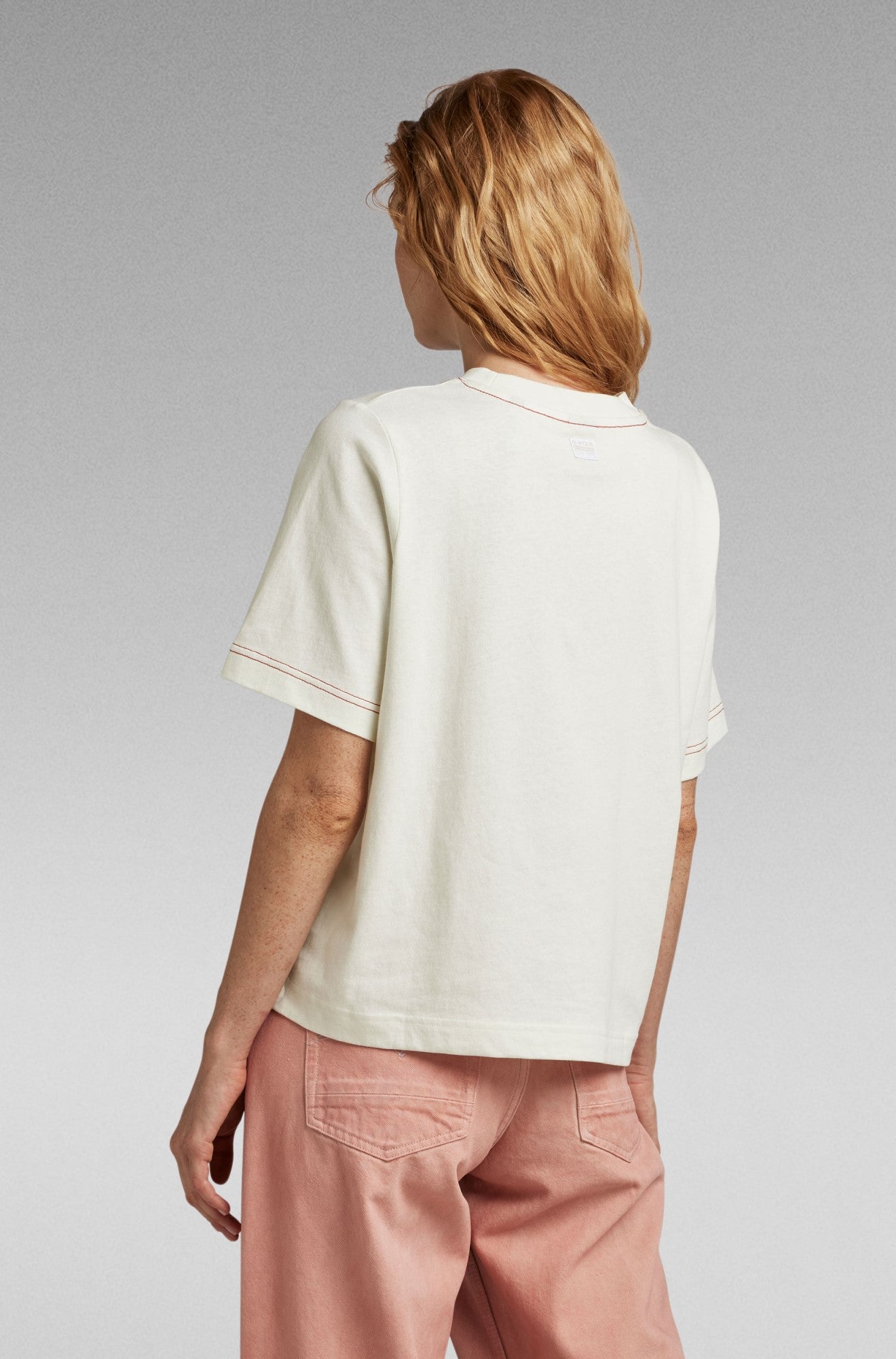 Chandail manches courtes pour femme par G-Star RAW | D23139 C336 C739/Beige Clair | Boutique Vvög, vêtements mode pour homme et femme