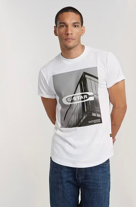 Clothing New G Star T Shirts Men's Round Neck T-Shirt By G-Star