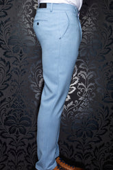 Pantalon pour homme par Au Noir | DAXX WESSON Céruléen | Boutique Vvög, inventaire complet de la marque Au Noir