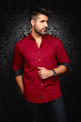 Knit long sleeve shirt for men by Au Noir | DUNN Bordeaux | Boutique Vvög, complete inventory of the Au Noir brand