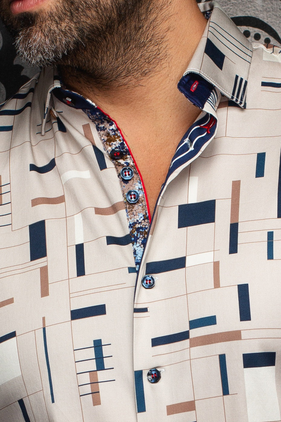 Chemise manches longues pour homme par Au Noir | ECHELON Pierre | Boutique Vvög, inventaire complet de la marque Au Noir