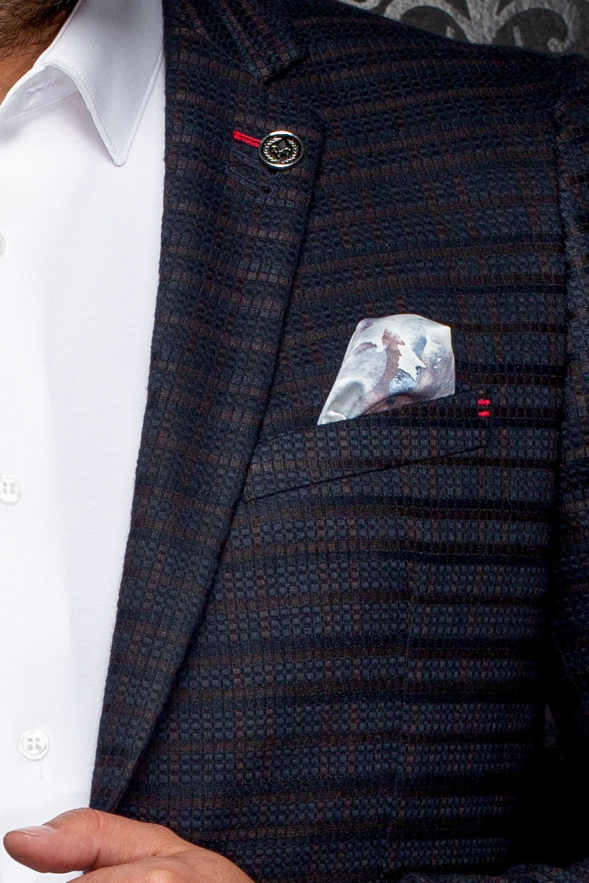 Veston pour homme par Au Noir | ELBA Marine Marron | Boutique Vvög, inventaire complet de la marque Au Noir