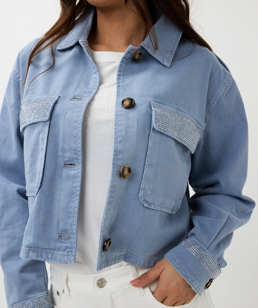 Jacket pour femme par Esqualo | SP2512003 Bleu | Boutique Vvög, vêtements mode pour homme et femme
