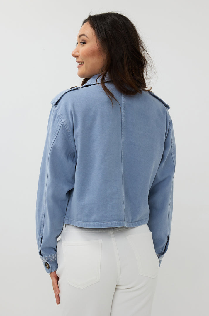 Jacket pour femme par Esqualo | SP2512003 Bleu | Boutique Vvög, vêtements mode pour homme et femme