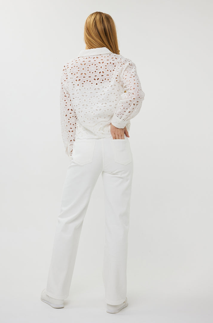 Blouse pour femme par Esqualo | SP2528000 Blanc Cassé | Boutique Vvög, vêtements mode pour homme et femme