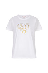 T-Shirt pour femme par Esqualo | F2505529 Blanc Cassé | Boutique Vvög, vêtements mode pour homme et femme