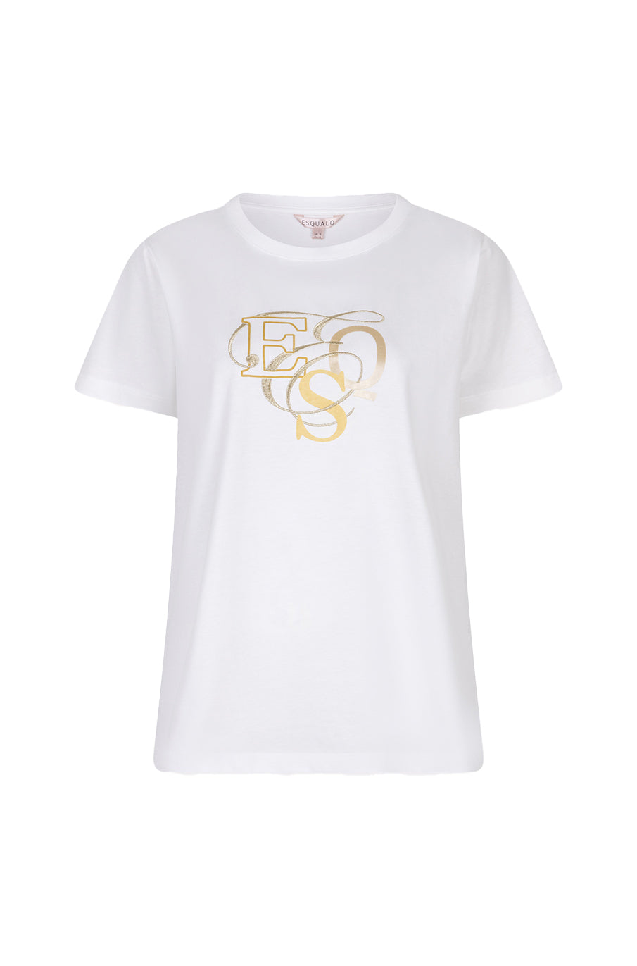 T-Shirt pour femme par Esqualo | F2505529 Blanc Cassé | Boutique Vvög, vêtements mode pour homme et femme