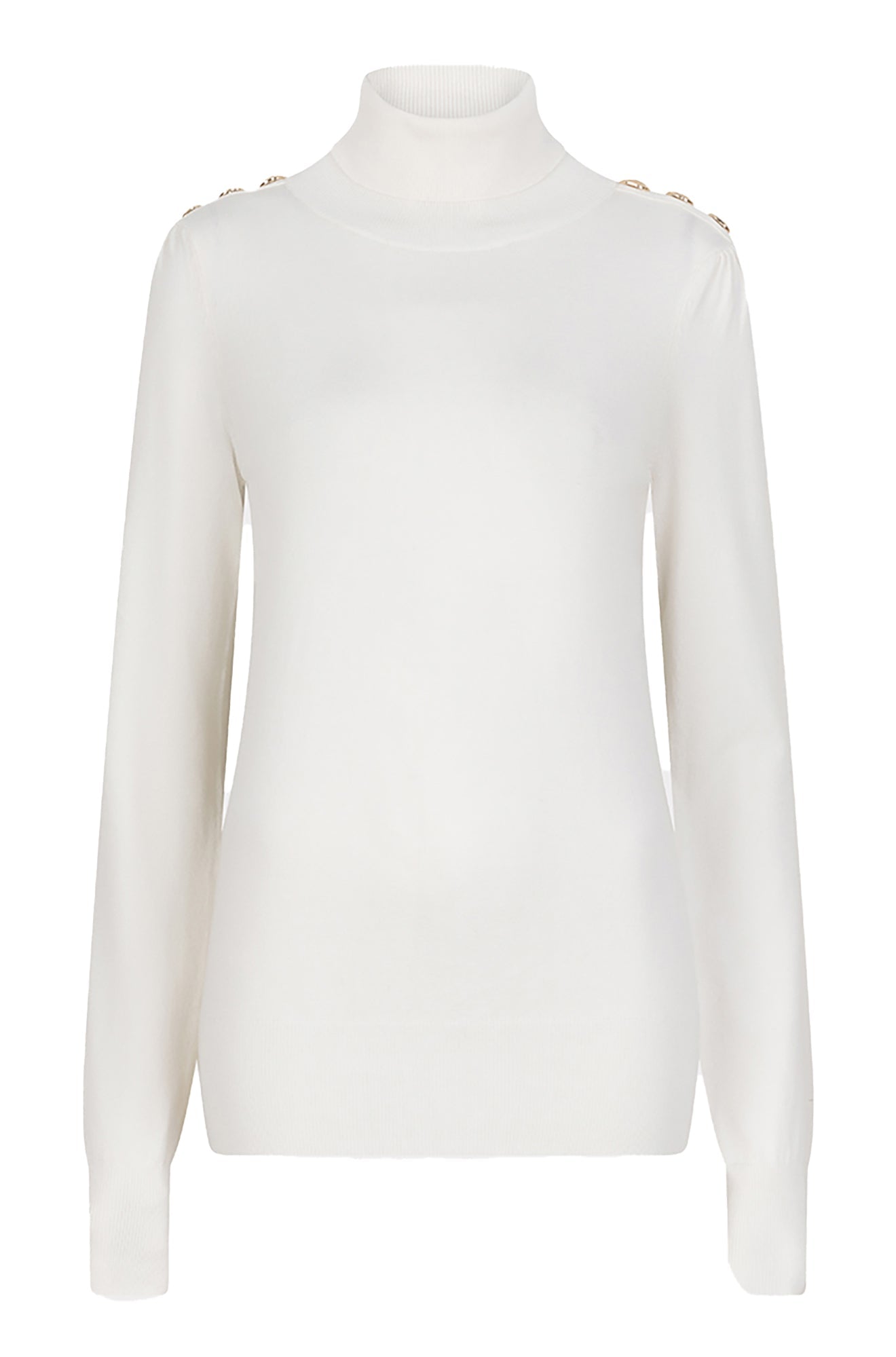 Chandail col roulé pour femme par Esqualo | F2507535 Blanc Cassé | Boutique Vvög, vêtements mode pour homme et femme