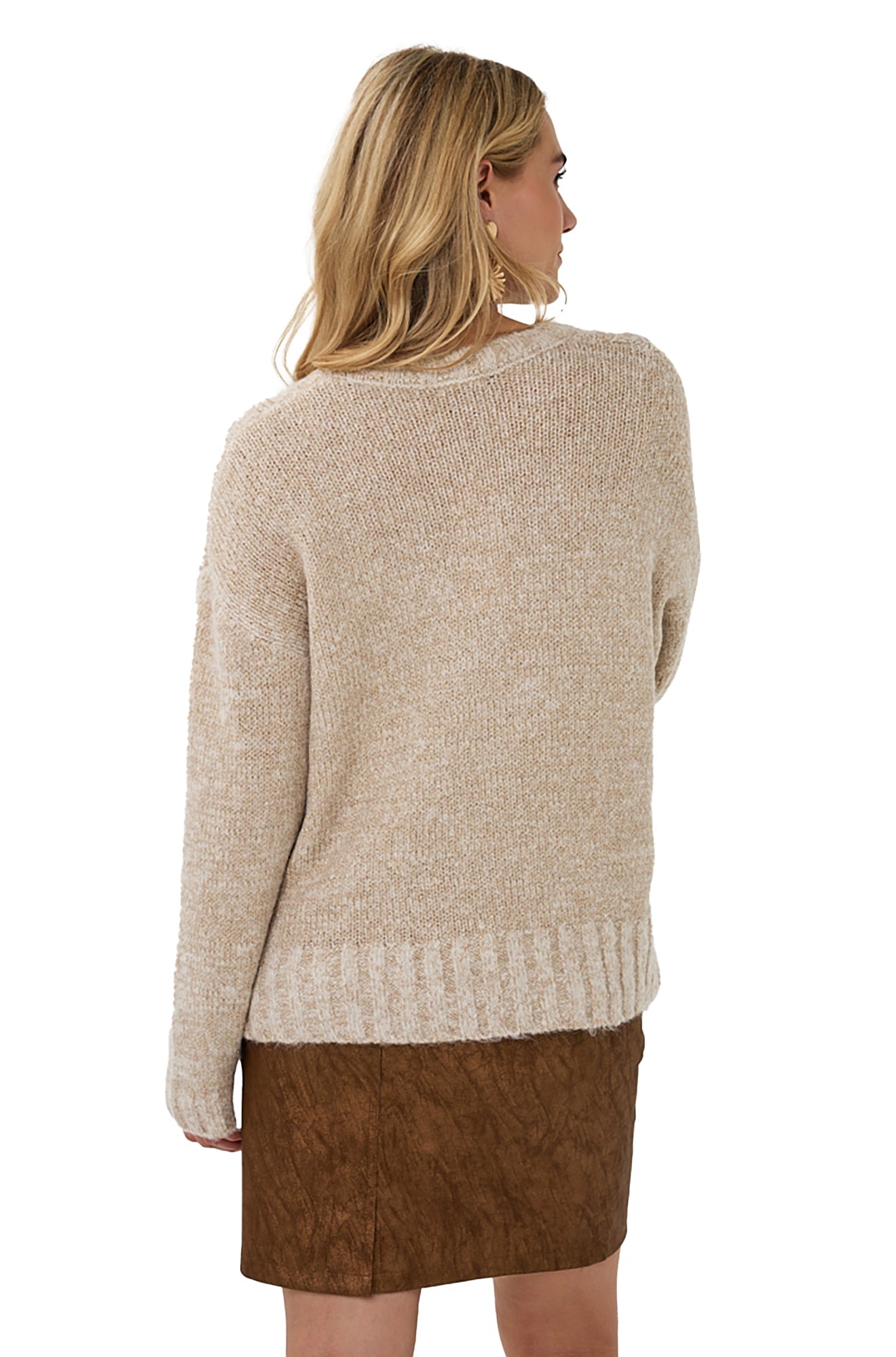 Tricot pour femme par Esqualo | F2518500 Sable Clair | Boutique Vvög, vêtements mode pour homme et femme