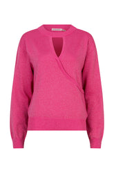 Chandail manches longues pour femme par Esqualo | F2531501 Framboise | Boutique Vvög, vêtements mode pour homme et femme