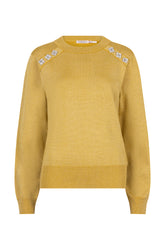 Chandail manches longues pour femme par Esqualo | F2531502 Olive Doré | Boutique Vvög, vêtements mode pour homme et femme