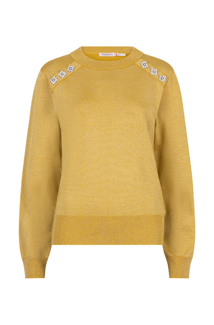 Chandail manches longues pour femme par Esqualo | F2531502 Olive Doré | Boutique Vvög, vêtements mode pour homme et femme