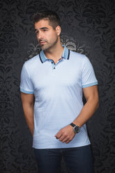 Polo pour homme par Au Noir | FAIRMONT Bleu Clair | Boutique Vvög, inventaire complet de la marque Au Noir