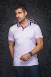 Polo pour homme par Au Noir | FAIRMONT Rose | Boutique Vvög, inventaire complet de la marque Au Noir