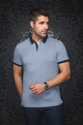 Polo pour homme par Au Noir | FAIRMONT Blanc Marine | Boutique Vvög, inventaire complet de la marque Au Noir