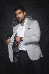 Veston pour homme par Au Noir | GLOVER Gris | Boutique Vvög, inventaire complet de la marque Au Noir