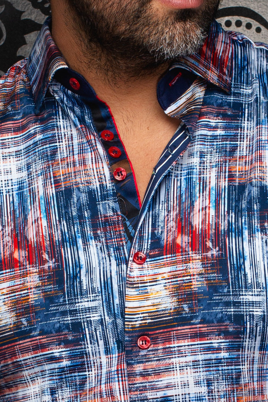 Chemise manches longues pour homme par Au Noir | GRIMLOCK Marine | Boutique Vvög, inventaire complet de la marque Au Noir