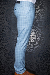 Pantalon pour homme par Au Noir | HANKS-WESSON Bleu Clair | Boutique Vvög, inventaire complet de la marque Au Noir