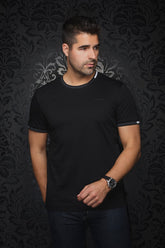 T-Shirt pour homme par Au Noir | C-HARDEN Noir | Boutique Vvög, inventaire complet de la marque Au Noir