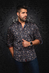 Chemise manches longues pour homme par Au Noir | HARRINGTON Minuit | Boutique Vvög, inventaire complet de la marque Au Noir