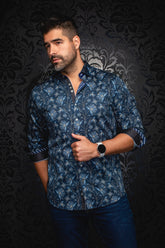 Chemise manches longues pour homme par Au Noir | HARRINGTON Marine | Boutique Vvög, inventaire complet de la marque Au Noir