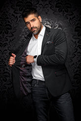 Veston pour homme par Au Noir | HEMSWORTH Noir | Boutique Vvög, inventaire complet de la marque Au Noir