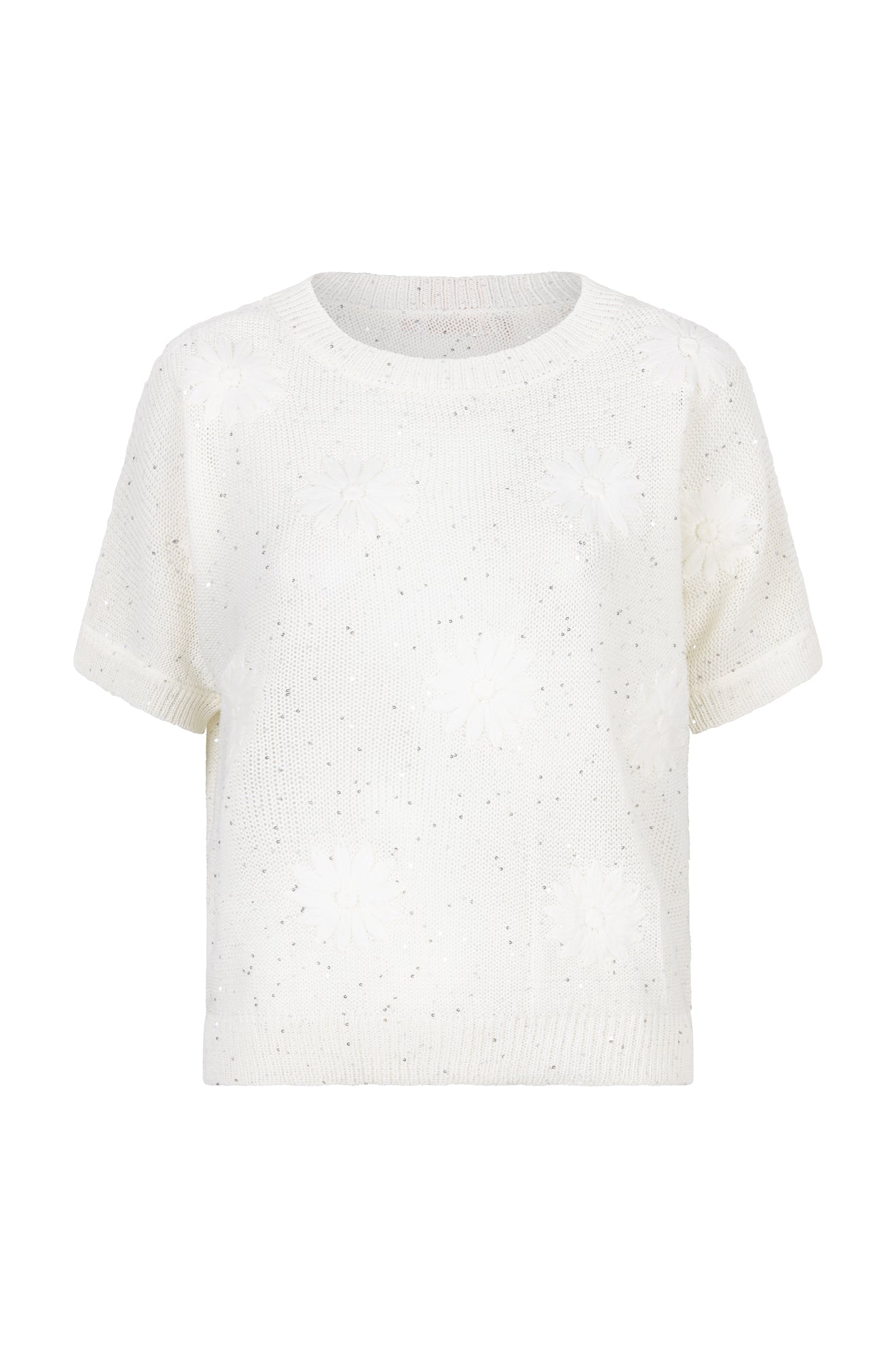 T-Shirt pour femme par Esqualo | HS2502226 Blanc Cassé | Boutique Vvög, vêtements mode pour homme et femme