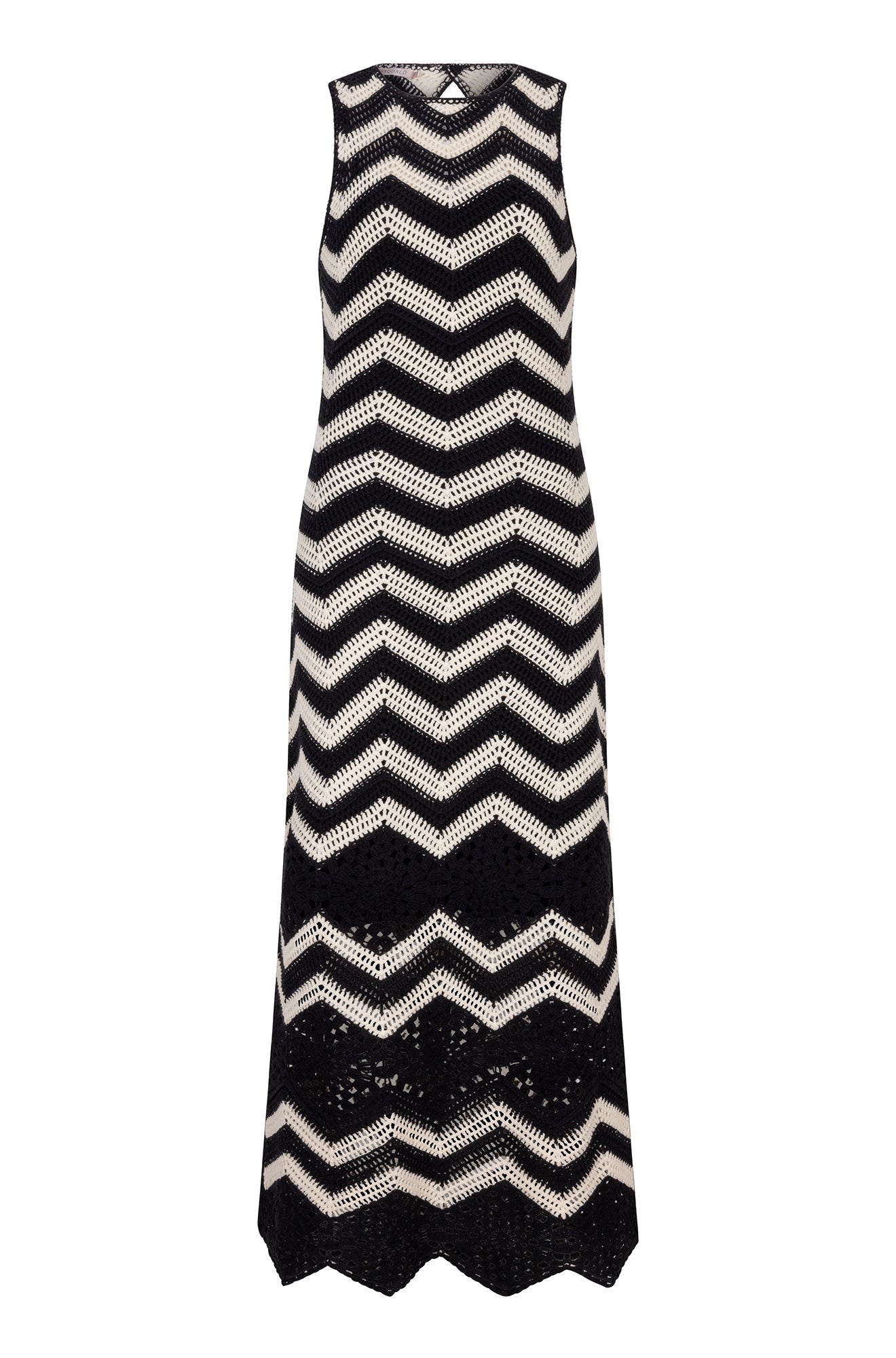 Robe pour femme par Esqualo | HS2502230 Noir/Blanc Cassé | Boutique Vvög, vêtements mode pour homme et femme