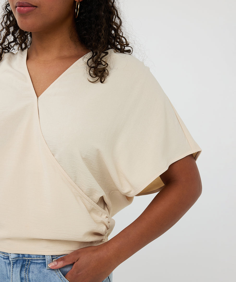 Blouse pour femme par Esqualo | HS2510218 Sable | Boutique Vvög, vêtements mode pour homme et femme