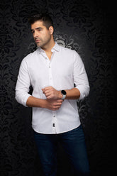 Chemise manches longues en lin pour homme par Au Noir | HUMPHREY Beige | Boutique Vvög, inventaire complet de la marque Au Noir