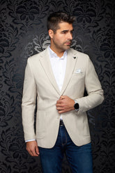 Veston pour homme par Au Noir | JACE Beige | Boutique Vvög, inventaire complet de la marque Au Noir