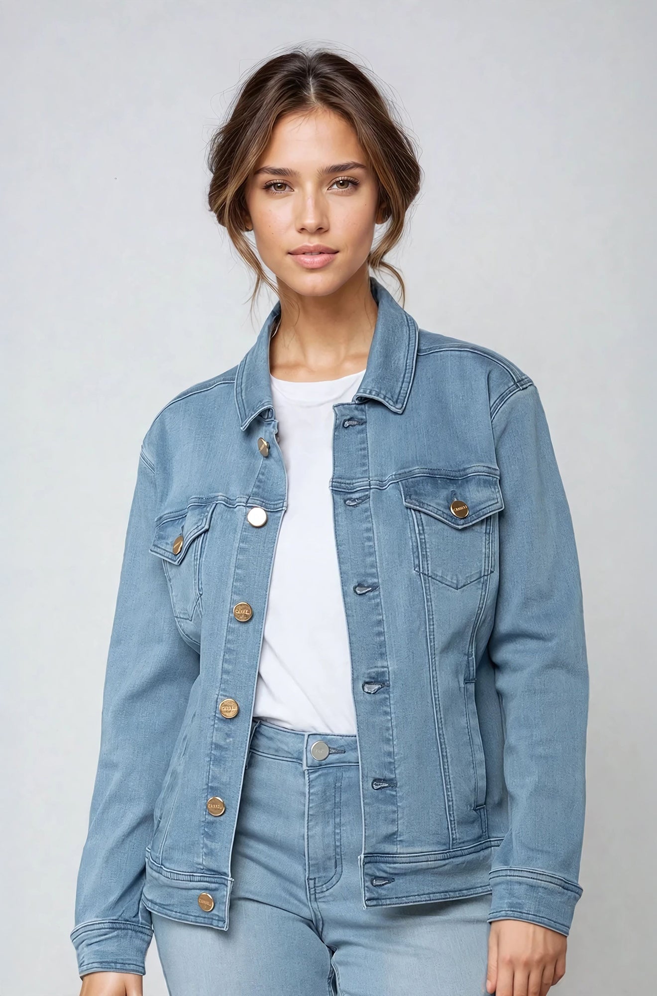 Jacket pour femme par Carreli Jeans | JP 55 Bleu | Boutique Vvög, vêtements mode pour homme et femme
