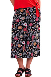Jupe 7/8 pour femme par Rien ne se perd, tout se crée | Fiesta Marguerites Colorées | Boutique Vvög, vêtements mode pour homme et femme