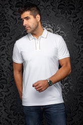 Polo pour homme par Au Noir | KAAN Blanc | Boutique Vvög, inventaire complet de la marque Au Noir