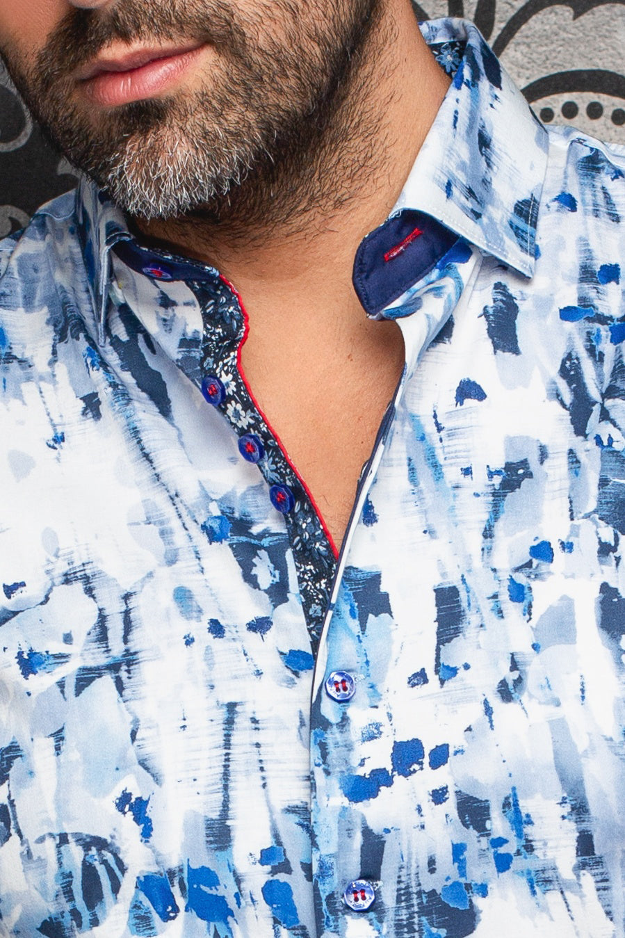 Chemise manches longues pour homme par Au Noir | LINDEN Bleu Clair | Boutique Vvög, inventaire complet de la marque Au Noir