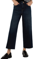 Pantalon pour femme par Liverpool | LM4454CH4 Rinçage noir | Boutique Vvög, vêtements mode pour homme et femme