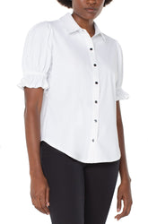 Blouse pour femme par Liverpool | LM8H24ETK Blanc | Boutique Vvög, vêtements mode pour homme et femme